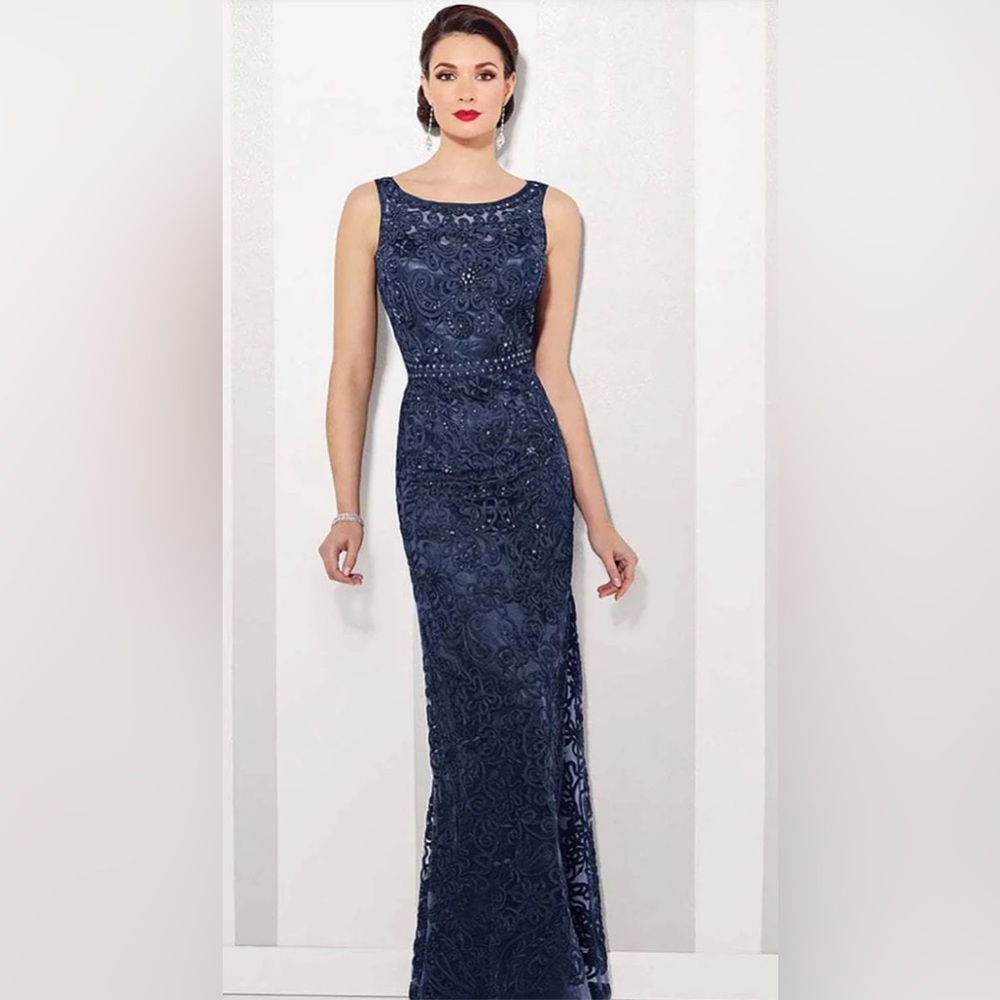 Cameron Blake, Style 115604, Size 8, Navy Blue